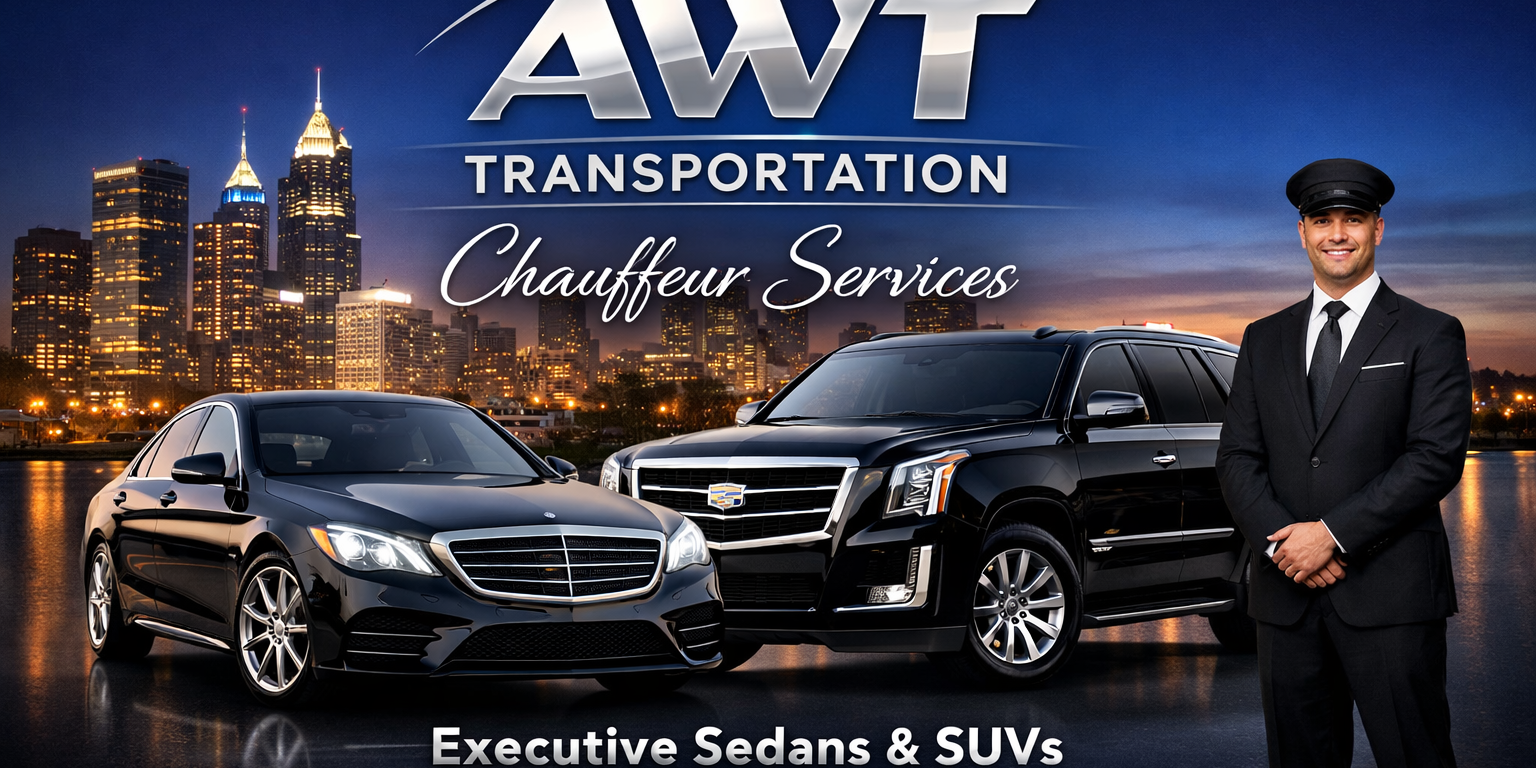 Chauffeur Service AWT Transportation Services . Dulles airport, Reagan , BWI & Hourly Events