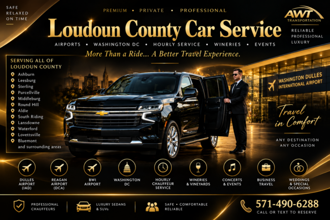 Loudoun county Car Service AWT Transportation AWT Transportation Provides loudoun county car service